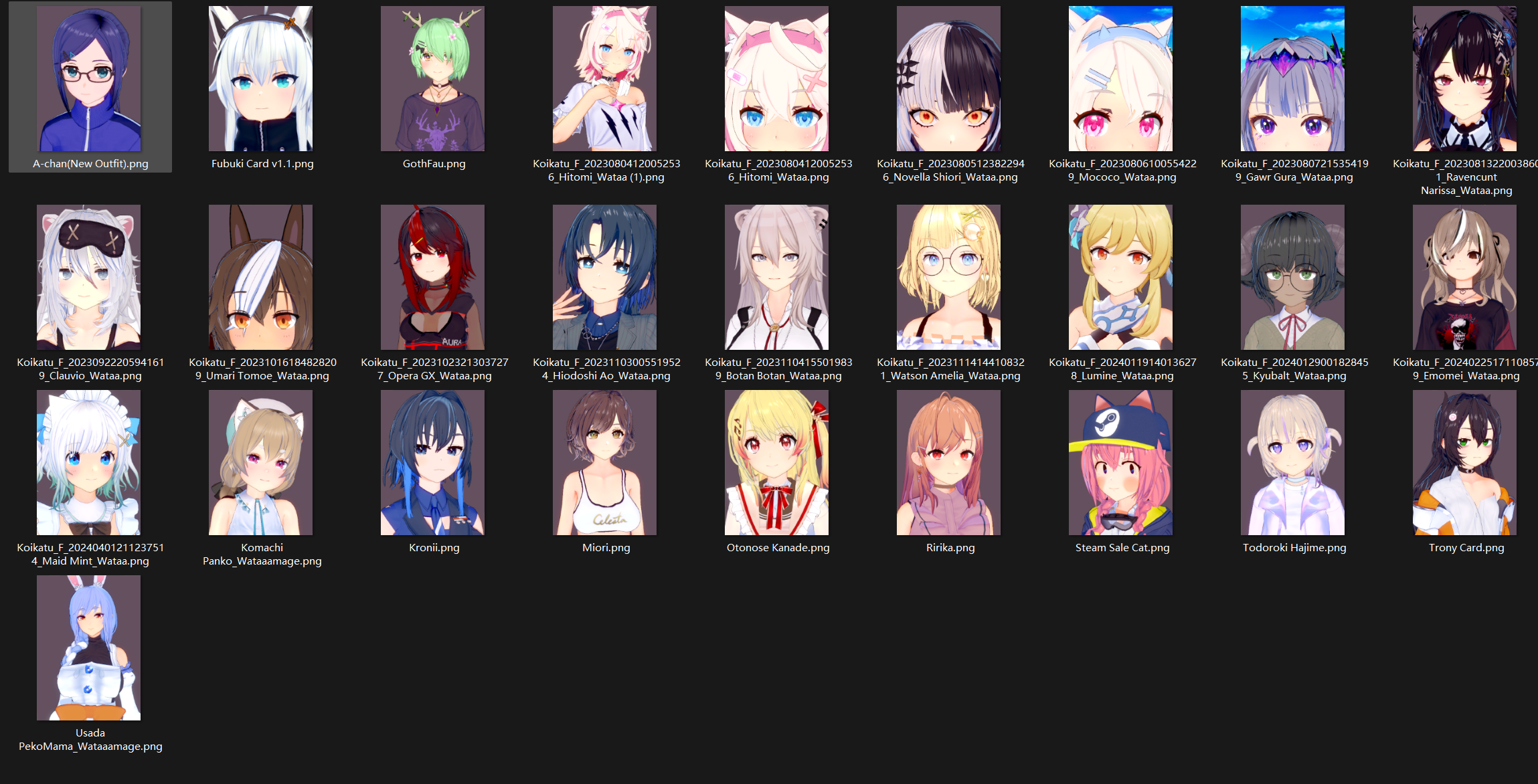 【KK KKS/人物卡作者】Wataaamage 合集-玖生库